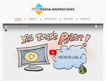 Tablet Screenshot of mediaanimations.com